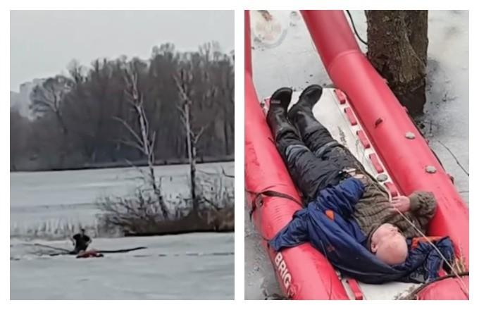 З озера Алмазне у шоковому стані витягли рибалку (ВІДЕО)