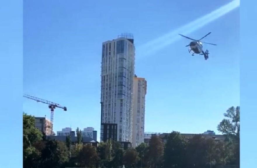 До Києва з області доставили вертольотом  важкохворого чоловіка (ВІДЕО)