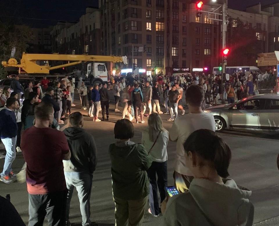 На Софіївській Борщагівці люди вийшли з протестами на дорогу