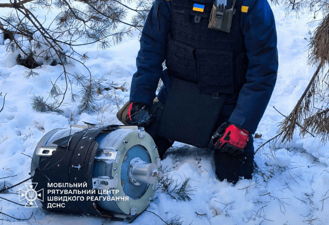 У лісі Бучанського району знайшли безпілотник «Герань-2»