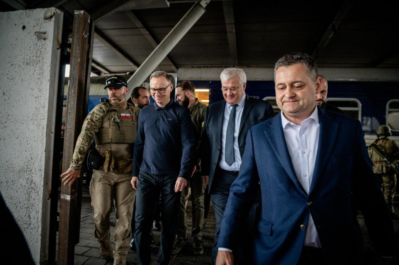 Президент Польщі Анджей Дуда прибув до Києва з останнім візитом на посаді