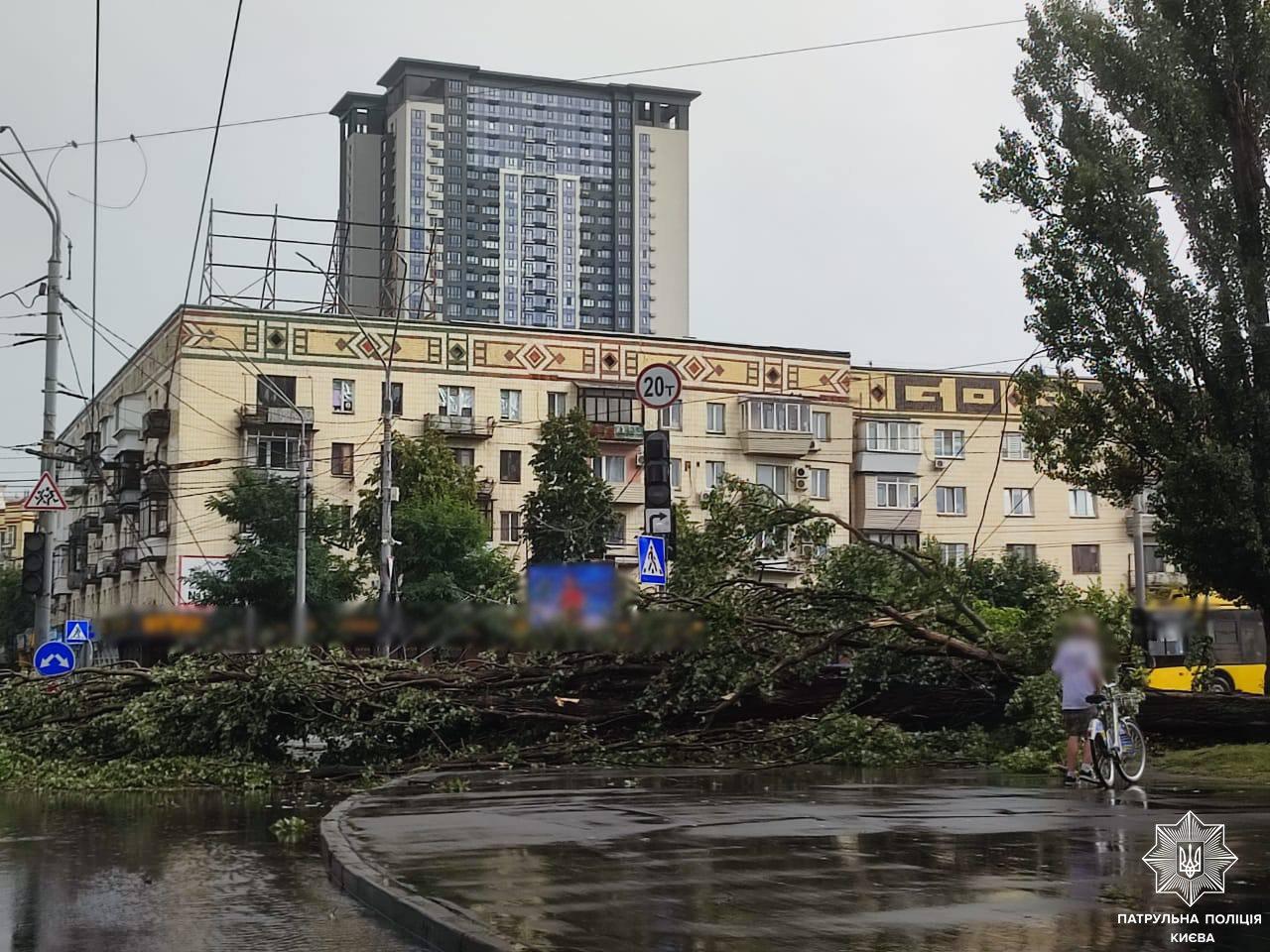 Негода у Києві: шпиталізовано 5 людей, зокрема дівчина-підліток