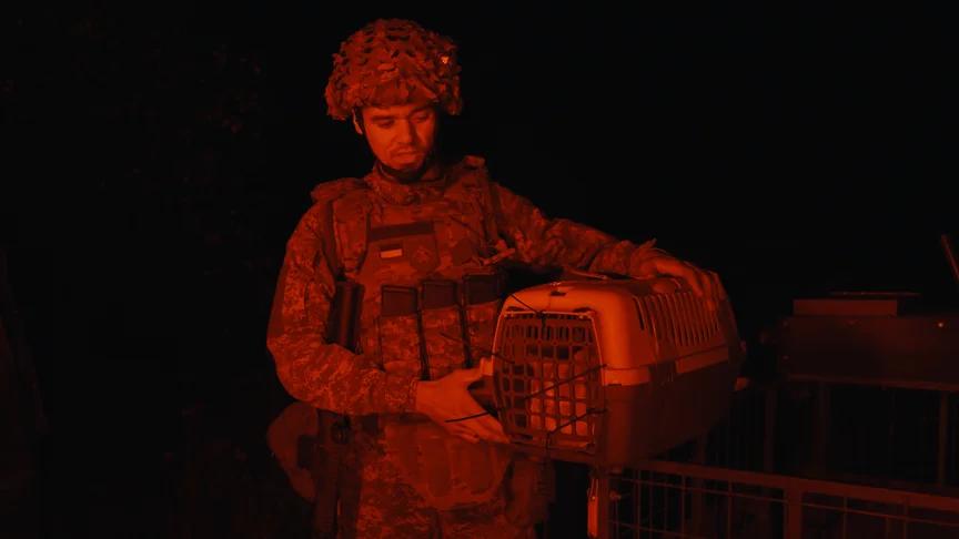 Військові бригади «Хартія» дроном евакуювали з передової кота