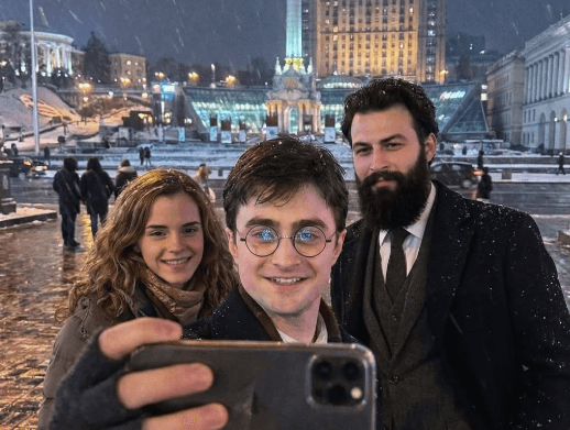 Герої «Гаррі Поттера» прогулялися зимовим Києвом — завдяки штучному інтелекту