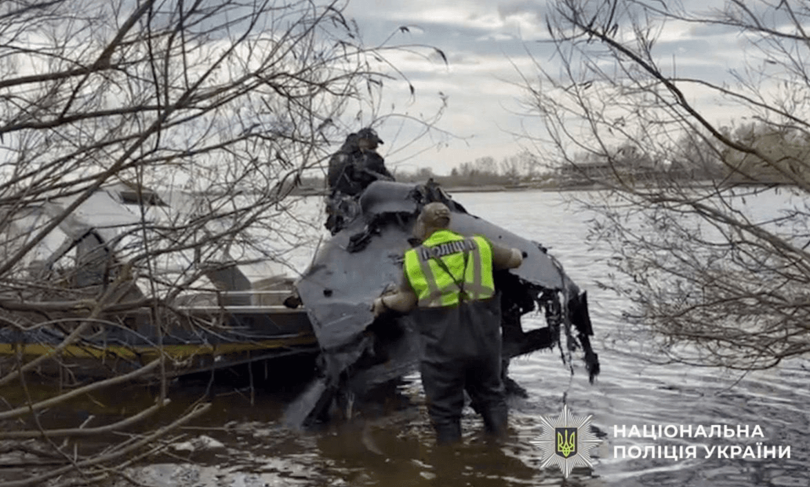 Киянин знайшов у Дніпрі небезпечний безпілотник, яким росіяни атакували столицю
