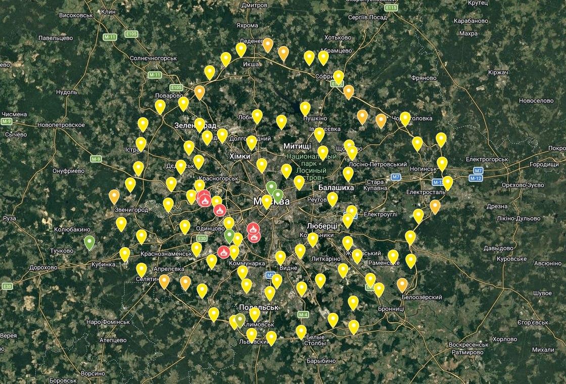 У Москві на дахах будинків встановлюють нові ЗРК «Панцирь»