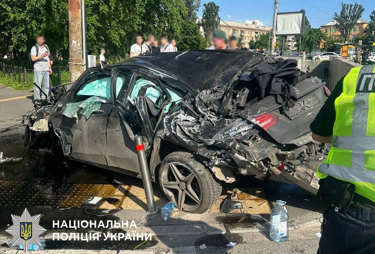 З’явилось відео смертельної ДТП на Солом’янці з камер відеоспостереження