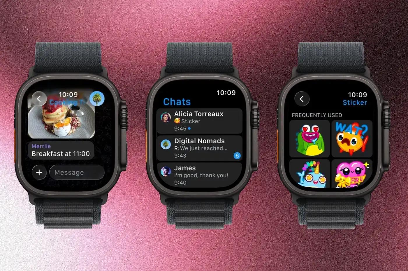 Telegram офіційно з’явився на Apple Watch